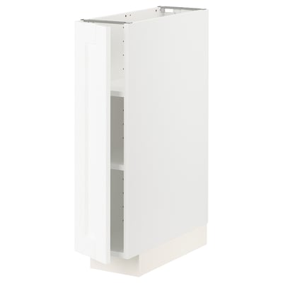 Dulap de bucătărie METOD alb cu design modern, formă pătrată și rafturi reglabile.