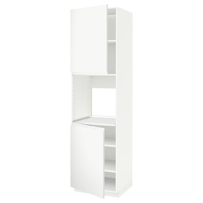 Dulap de bucătărie METOD alb, design minimalist modern cu rafturi reglabile.