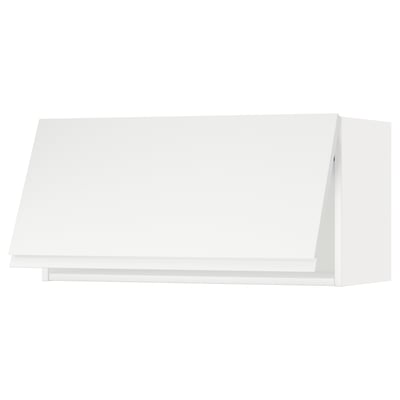 Un dulap de bucătărie METOD alb, dreptunghiular, cu design minimalist și suprafață netedă.