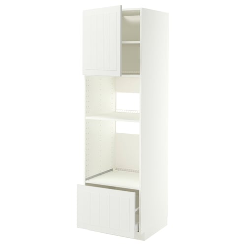 METOD / MAXIMERA Corp înalt electrocasnice încorpor, alb/Stensund alb, 60x60x200 cm