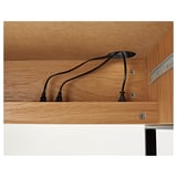 MICKE Birou, aspect stejar, 73x50 cm