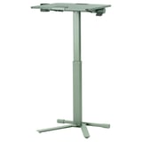 Masă laptop METTZON, verde reglabilă, bază metalică, blat pătrat, versatilă pentru spațiile de lucru.