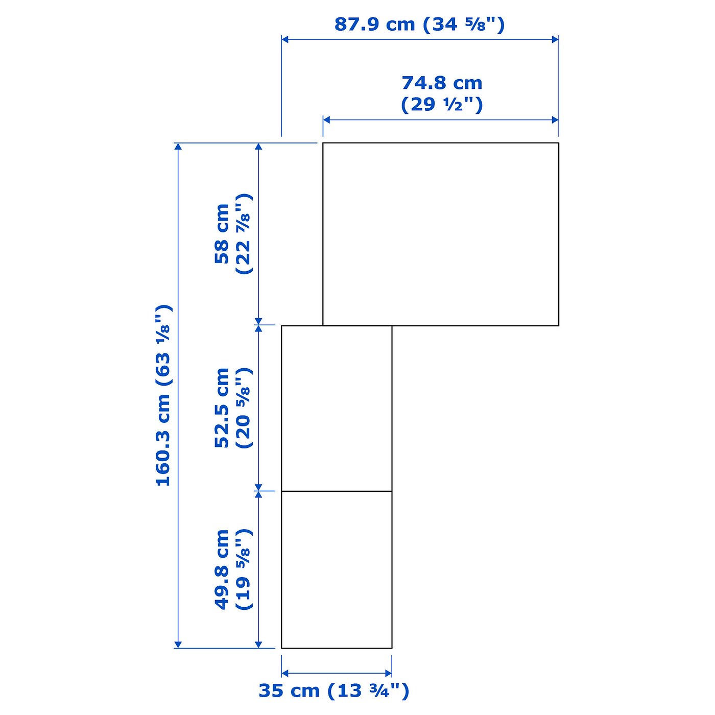 PAX / FLISBERGET Dulap colţ - alb/bej deschis 161/88x236 cm