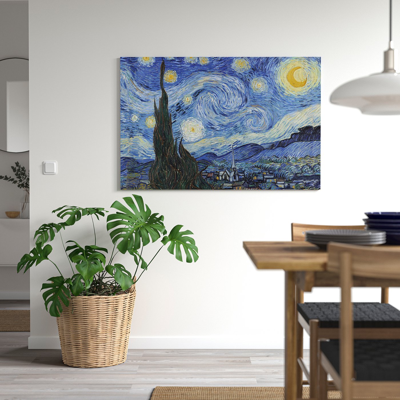 PJÄTTERYD tablou, The Starry Night, June 1889, 118x78 cm - IKEA