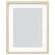 Rama foto RÖDALM, maro deschis, dreptunghiulară, design minimalist cu față din sticlă.