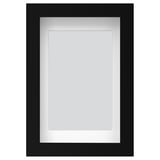 Rama foto RÖDALM neagră cu față din plastic transparent, concepută pentru diverse plasări de imagini; Modern, versatil și sigur.