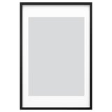 Rama foto RÖDALM neagră. Design modern, formă dreptunghiulară, cu capac frontal din plastic.