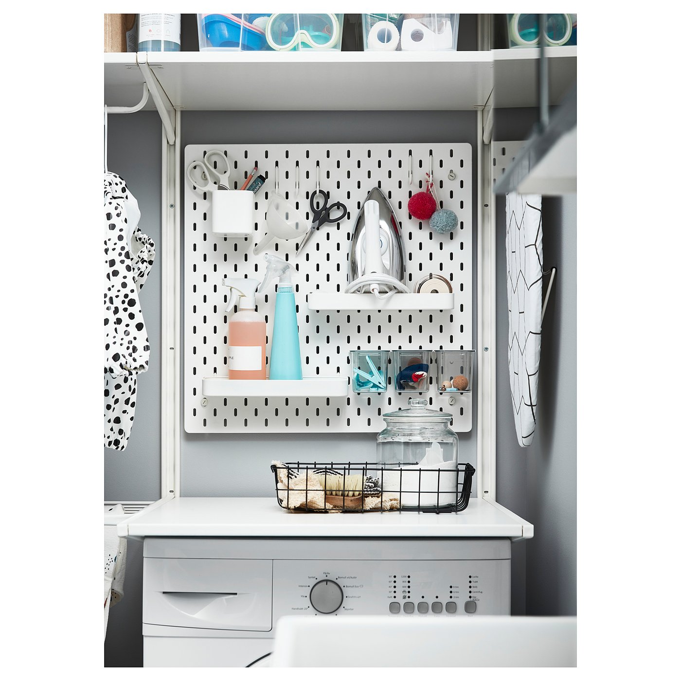 SKÅDIS Panou perforat, alb, Comandă de aici - IKEA
