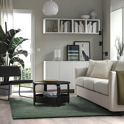 STOENSE Covor, fir scurt, verde deschis, 170x240 cm