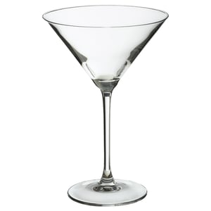 STORSINT: pahar martini transparent, fără tulpină, cu design de cristal strălucitor.