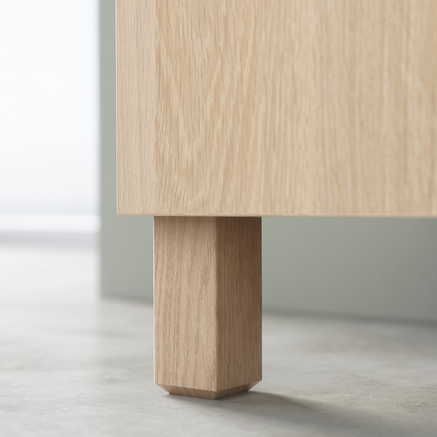 STUBBARP Picior 2 buc/set, aspect stejar antichizat - IKEA