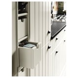 Cutie organizatoare de bucătărie albă pe blat, parte a seriei TORNVIKEN.