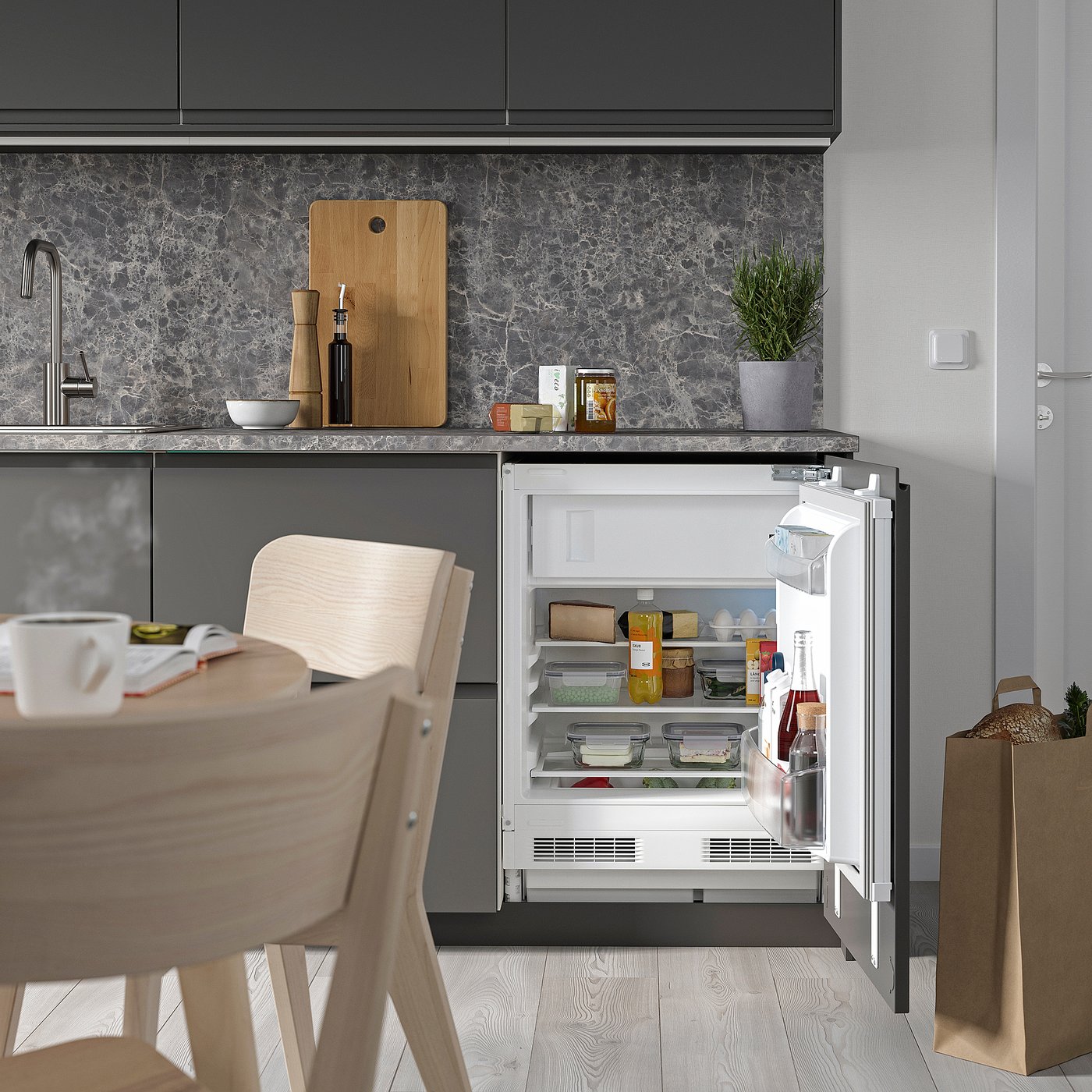 TYLLSNÄS frigider încorporat cu congelator, IKEA 500 integrat, 92