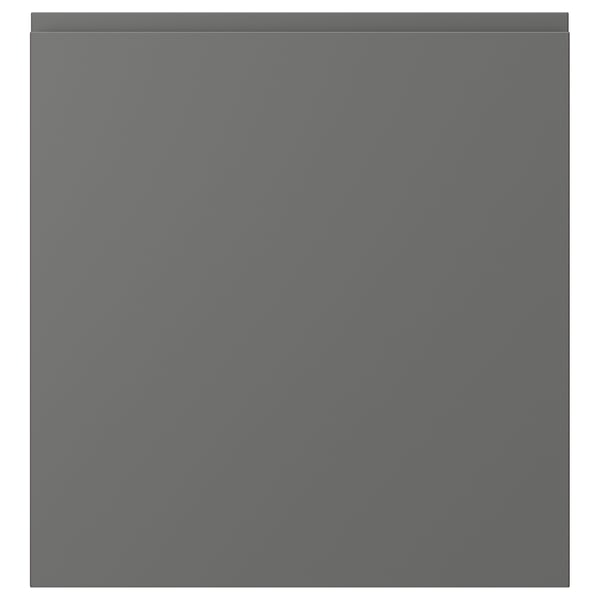 Panou frontal pătrat gri VÄSTERVIKEN cu mâner modern și elegant.