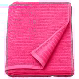 Prosop VÅGSJÖN roz aprins, pliat cu țesătură texturată, bumbac pur, moale, absorbant, pentru baie sau sală.