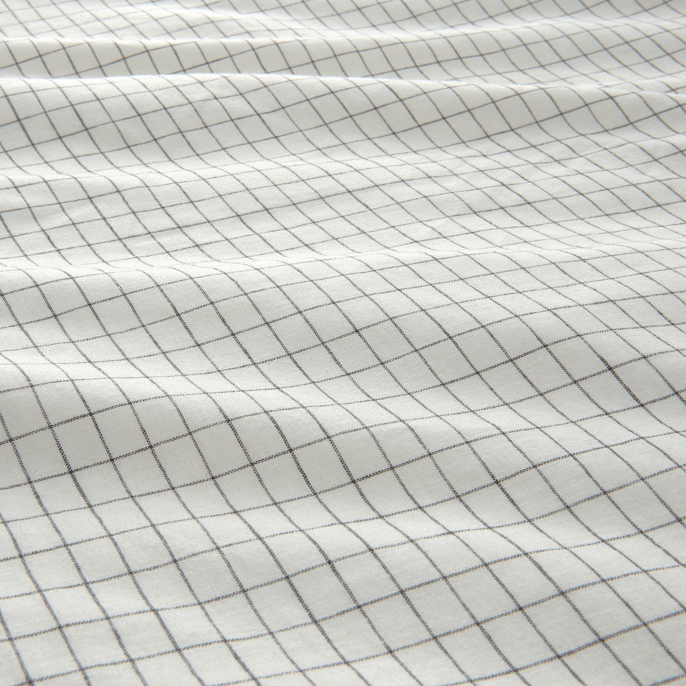 ÅKERFIBBLA Jorganska navlaka i jastučnica, bela crna/karo, 150x200/50x60 cm