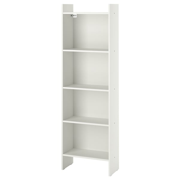 BAGGEBO Biblioteka, bela, 50x25x160 cm