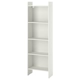 BAGGEBO Biblioteka, bela, 50x25x160 cm