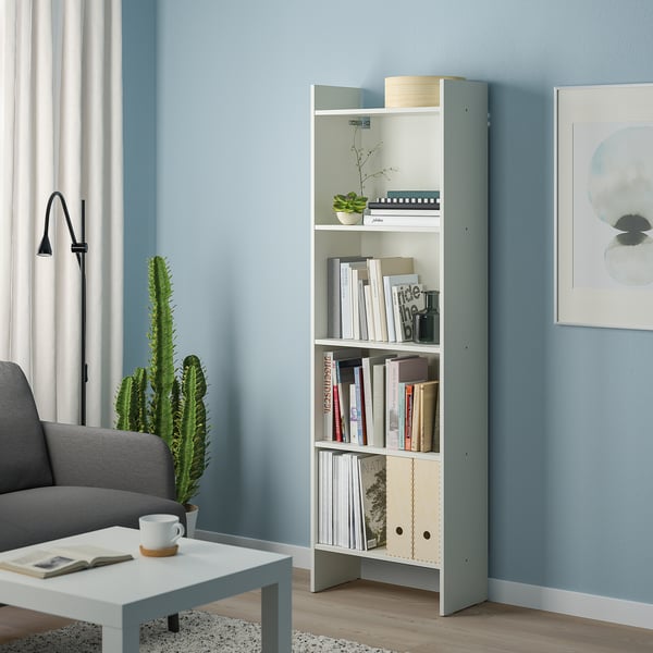 BAGGEBO Biblioteka, bela, 50x25x160 cm