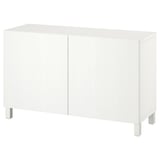BESTÅ Kombin. odlaganje s vratima, bela/Timmerviken/Stubbarp bela, 120x42x74 cm