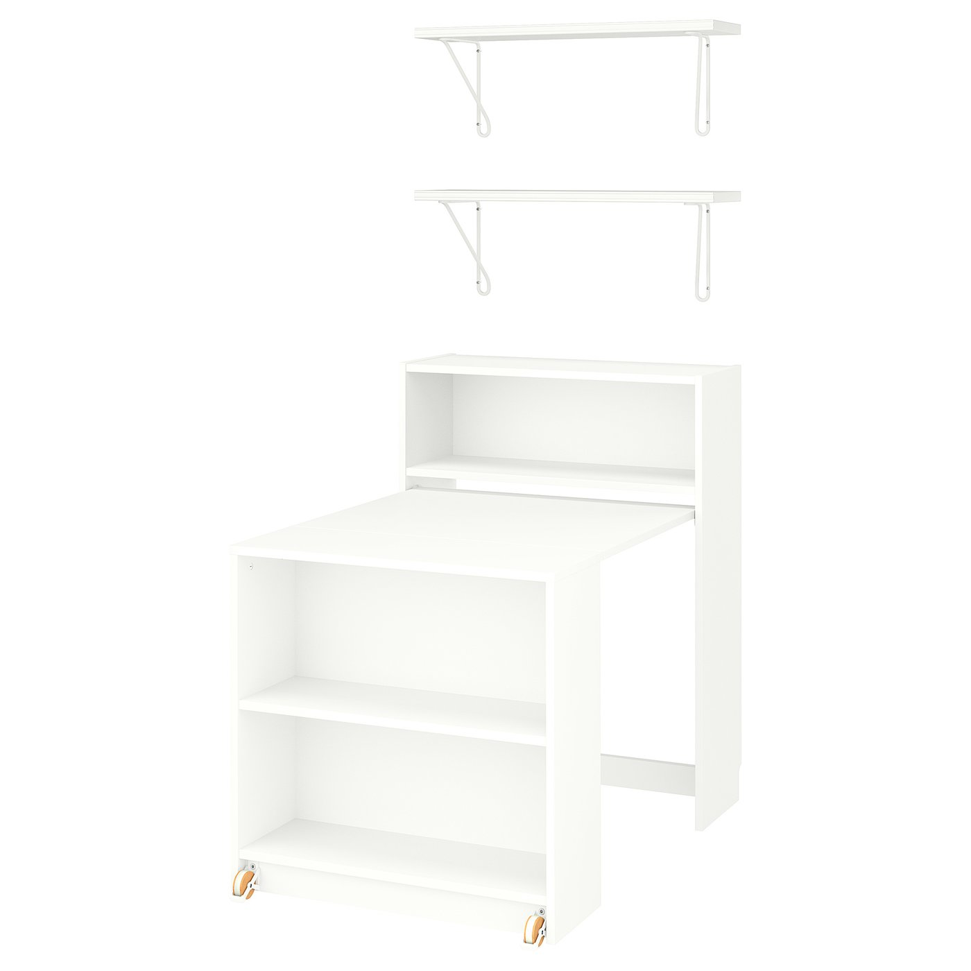 Biblioteka sa sklopivim stolom, 80x106 cm