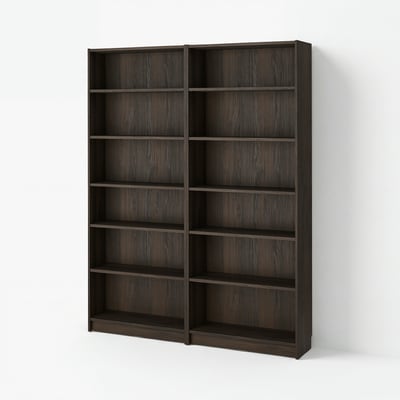 BILLY Kombinacija biblioteke, tamnosmeđa im. hrastovine, 160x28x202 cm
