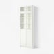 BILLY / OXBERG Bibl. s dod.vis.el/ploč/st.vrat., bela, 80x30x237 cm