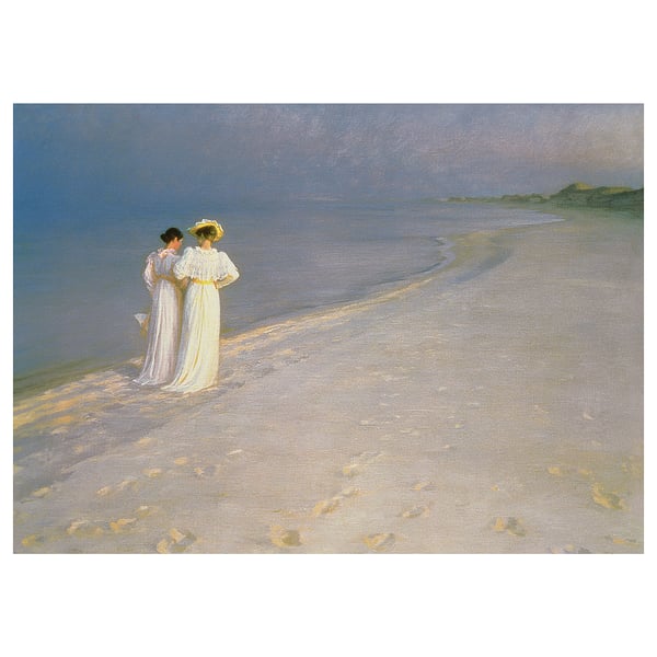 BJÖRKSTA Slika, letnje veče na Skagen plaži, 140x100 cm