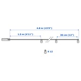 BLÖTSNÖ LED lanac s 12 svetala, u kući/na baterije crna