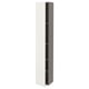 ENHET Visoki element s 4 police/vratima, siva/bela, 30x32x180 cm
