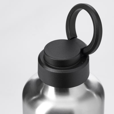 ENKELSPÅRIG Flaša za vodu, nerđajući čelik/crna, 0.7 l