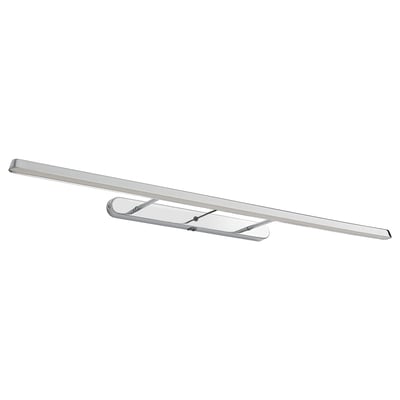 FLASKPOST LED rasveta za ormarić/zid, hromirano, 82 cm