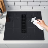 FÖRDELAKTIG Indukc. gr. ploča/ugr. aspirator, IKEA 500 crna, 60 cm