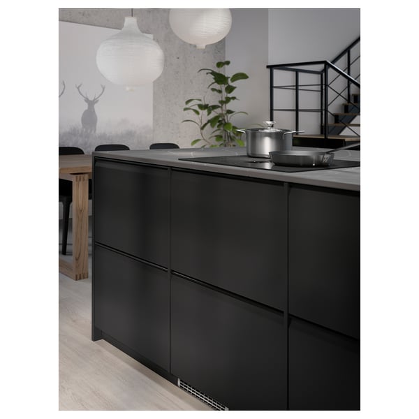FÖRDELAKTIG Indukc. gr. ploča/ugr. aspirator, IKEA 500 crna, 60 cm