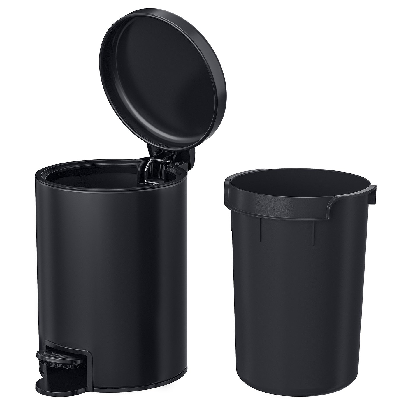 GANSJÖN Kanta za otpad, crna, 3 l