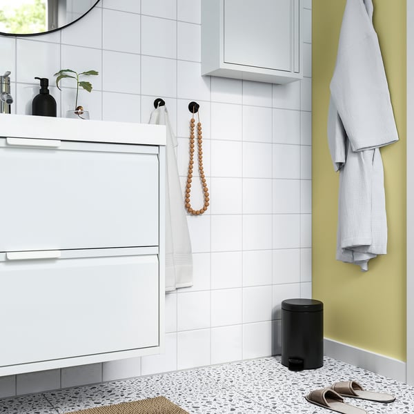 GANSJÖN Kanta za otpad, crna, 3 l