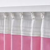 GINSTMOTT Zavese, 1 par, roze/s trakom za nabiranje, 145x300 cm