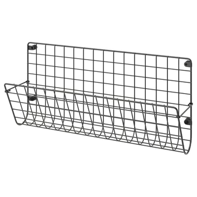 GREJIG Džep za zid, siva, 58x17x28 cm