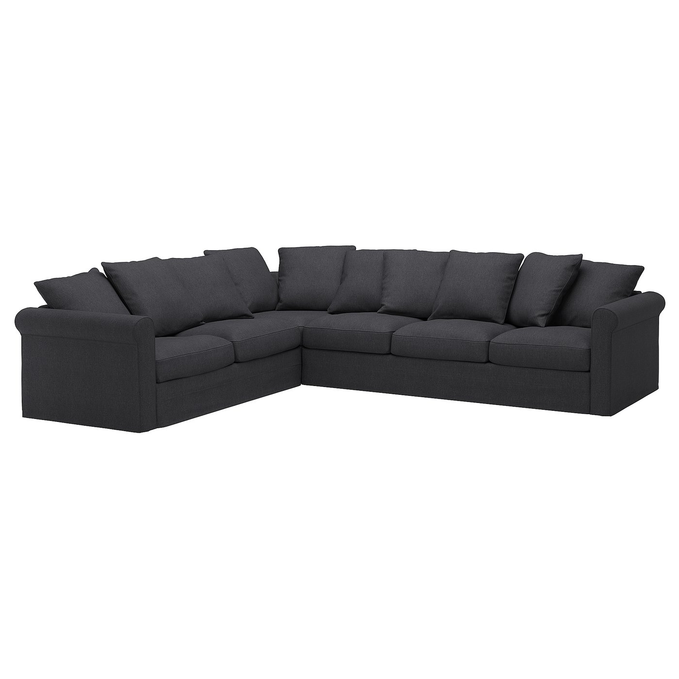 GRÖNLID Ugaona sofa, 5-sed, Sporda tamnosiva