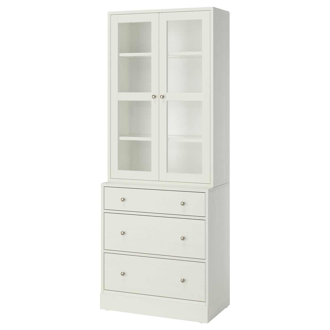 Komb.odlaganje,staklena vrata, 81x47x212 cm