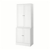 HAVSTA Kombin. odlaganje s vratima, bela, 81x47x212 cm