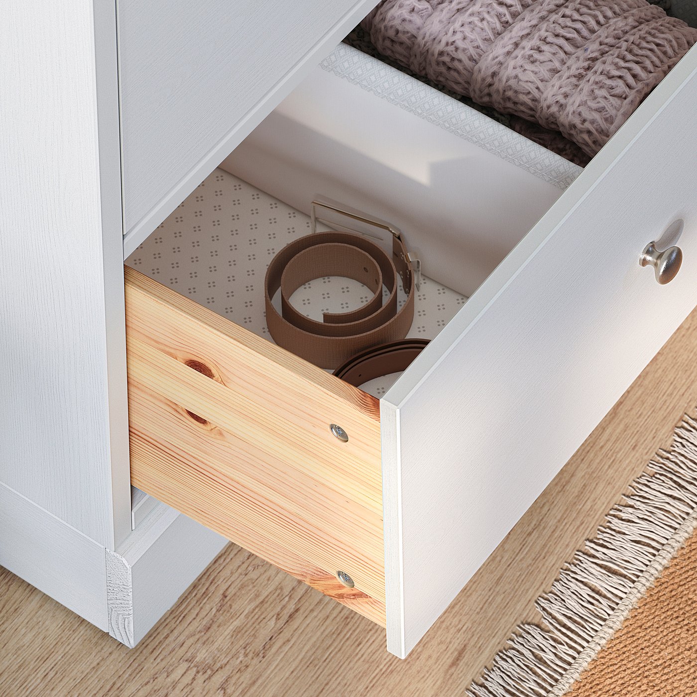 HAVSTA Komoda sa 6 fioka, bela, 121x47x89 cm