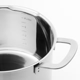 HEMKOMST Lonac s poklopcem, nerđajući čelik/staklo, 5 l