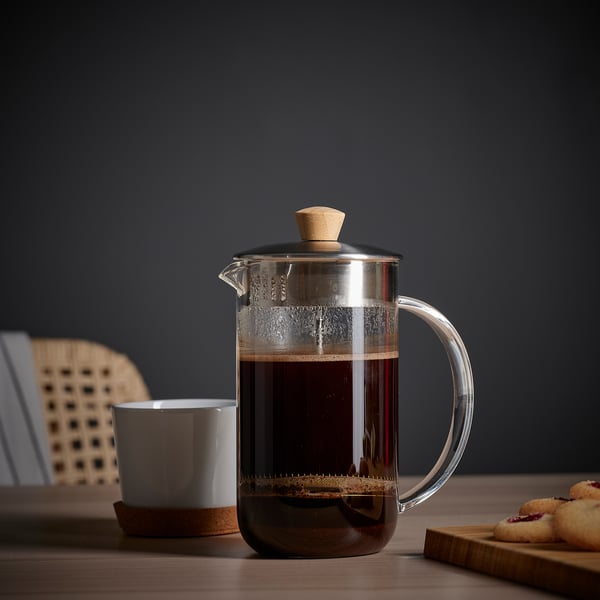 IKEA 365+ Aparat za kafu/čaj, bistro staklo/nerđajući čelik, 1 l