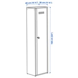 IVAR Element s vratima, bela, 40x160 cm