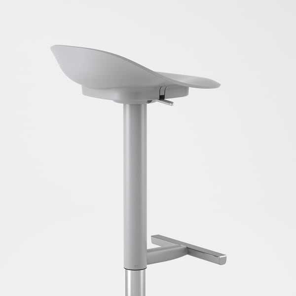 JANINGE Barska stolica, siva, 76 cm