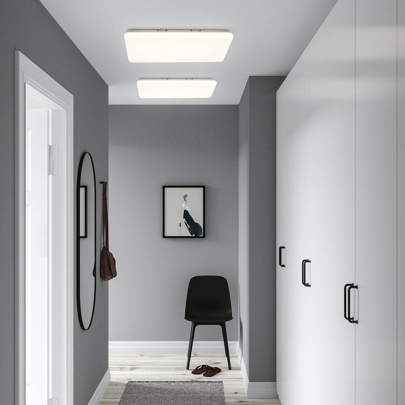 JETSTRÖM Plafonski LED panel, pametno podesivog intenziteta/beli spektar, 60x60 cm