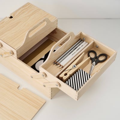 KLÄMMEMACKA Organizator za radni sto, natur šperploča, 35x22 cm