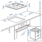 KOLSTAN Indukcijska grejna ploča, IKEA 500 bela, 58 cm