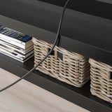 LACK TV stalaža, crno-smeđa, 120x35x36 cm